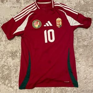 Adidas Red and White Jersey